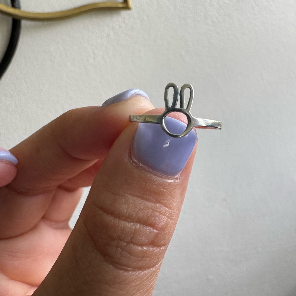 925 Sterling Silver Rabbit Ring - Picture 8 of 8
